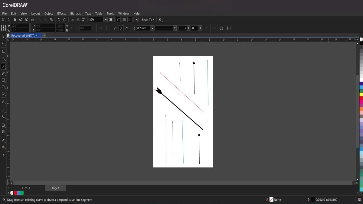 Cách vẽ đường thẳng trong Corel chuẩn, nhanh và chính xác